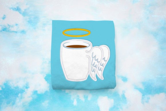 Angel Wing Mug Applique