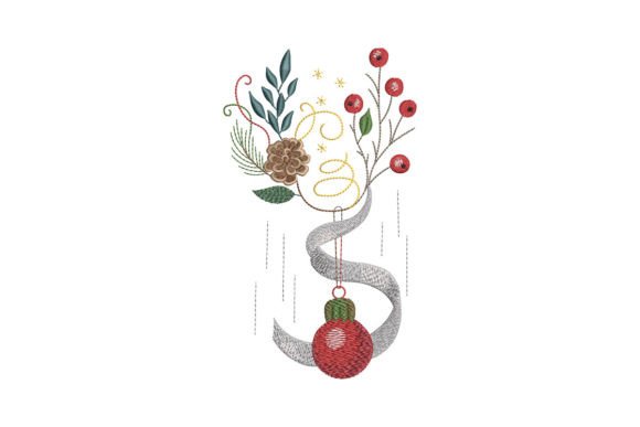 Christmas Wineglass