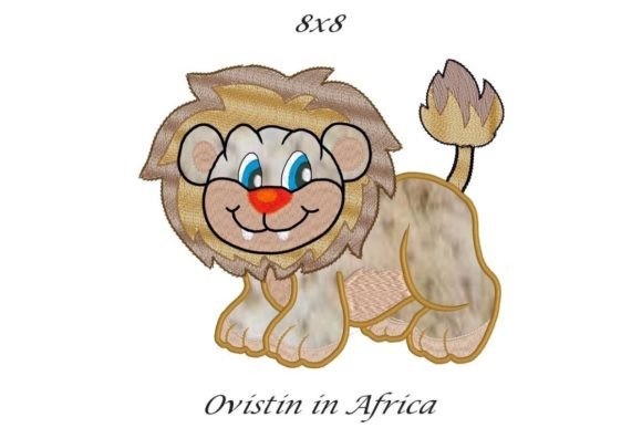 Cute Lion Applique