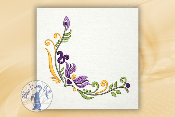 Floral Corners 3: A Thoughtful Embroidery Design for Meaningful Gifts
