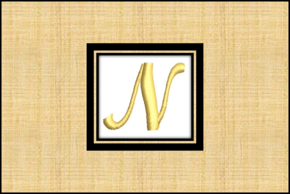 Gold Letter N: A Craft Fair Monogram That Shines